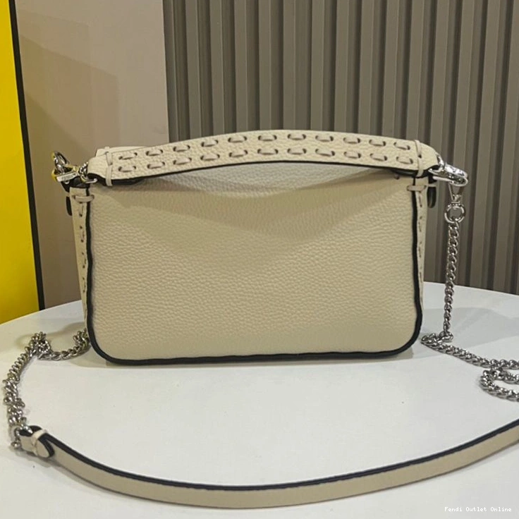 Cheap Selleria Baguette Leather Cuoio Fendi Beige Romano In Mini Bag 0810